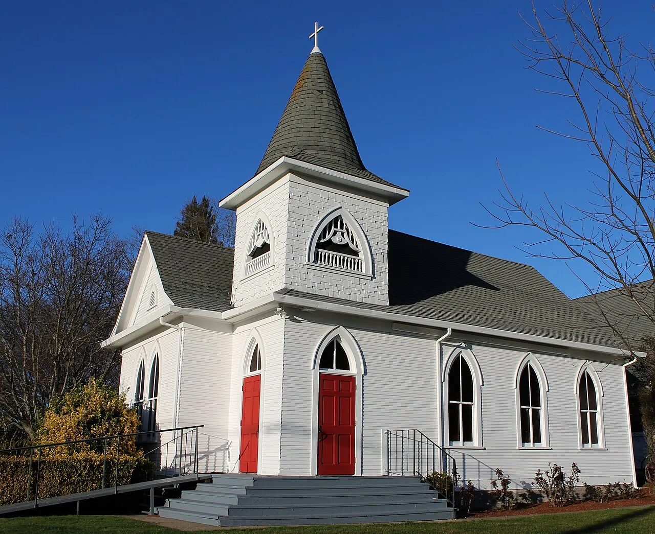 The historic Church of the Oaks on West Sierra Avenue in Cotati.