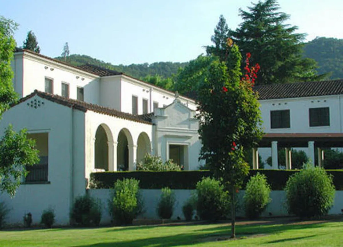 Buildings and landscaped grounds at the Veterans Home of California in Yountville.
