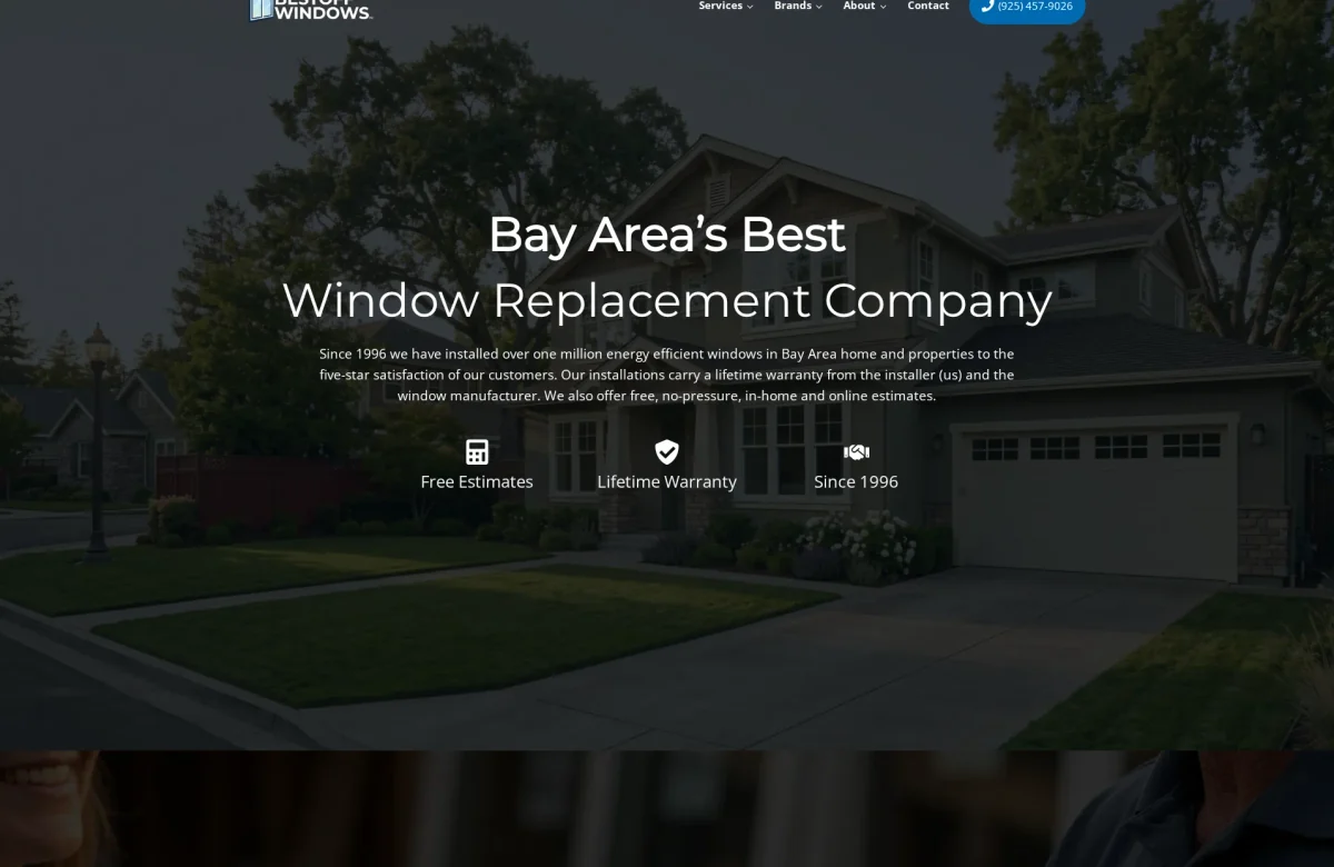 Bestoff Windows website, desktop view